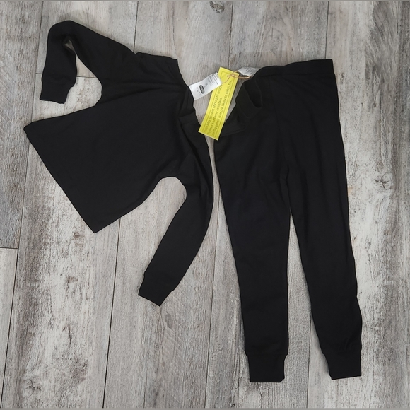 Lily and Dan Kids Skeleton Pajama Set - Black and White - Picture 5 of 5